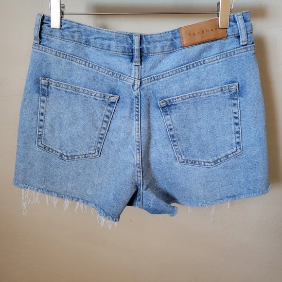 Topshop Moto Mom Cutoff Denim Jean Shorts - Picture 7 of 16